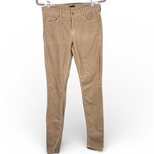 Mother Women’s Tan Velvet Size 28 The Looker Skinny Jeans